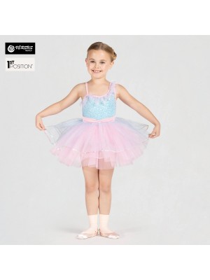 Tutù 1st Position Abito da Ballo Monospalla da Fata Tutu Dress FPC24096